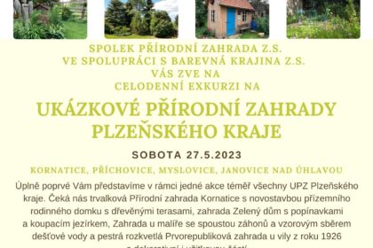 Exkurze po ukázkových přírodních zahradách Plzeňského kraje 27.5.2023