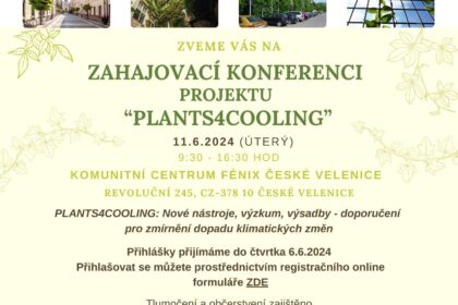 Zahajovací konference projektu “Plants4cooling” – 11.6.2024