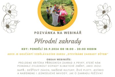 Webinář “Přírodní zahrady” – 30.9.2024